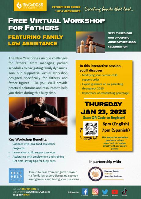 2025 fatherhood series January flyer